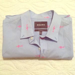 Bonobos tailored slim fit shark dress shirt